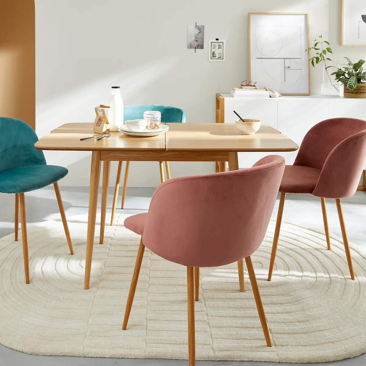 Aylin Extendable Dining Table - Oak, Oak Veneer MDF alternate view