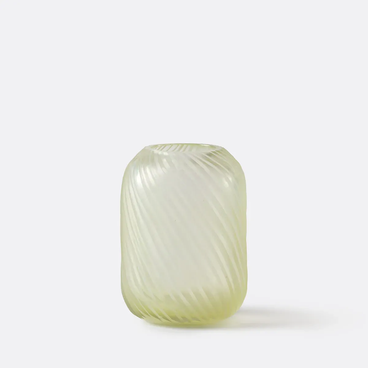 Azea Ribbed Glass Vase - Green product