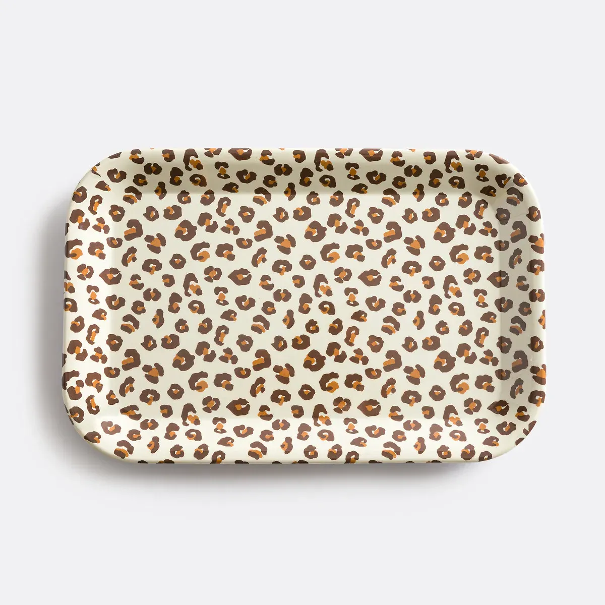 Azhar Small Rectangular Tray - Leopard Print, Melamine product