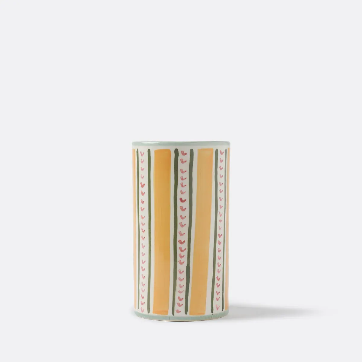 Baldia Glazed Ceramic Vase H18cm - Yellow product