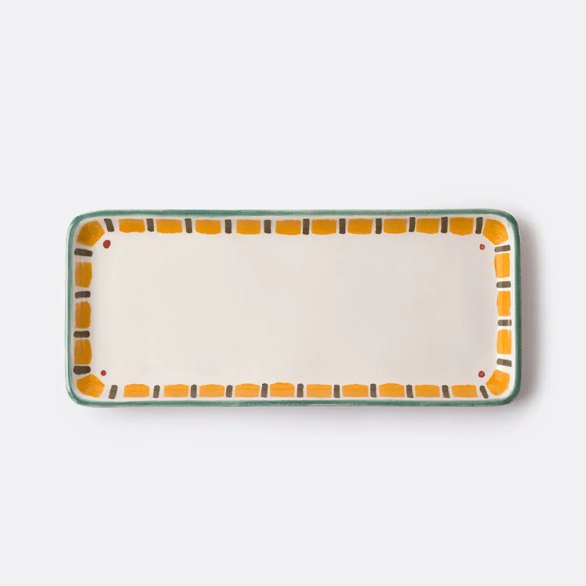 Baldia Glazed Stoneware Printed Cake Dish - Multi-Coloured product