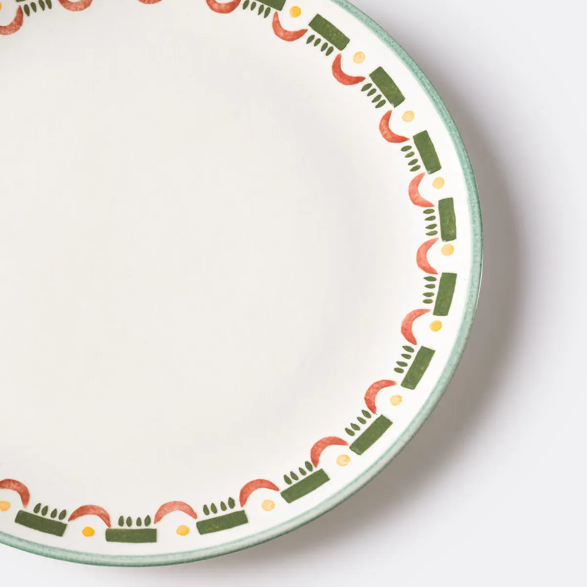 Baldia Set of 4 Dessert Plates - Multi-Coloured, Glazed Stoneware alternate view