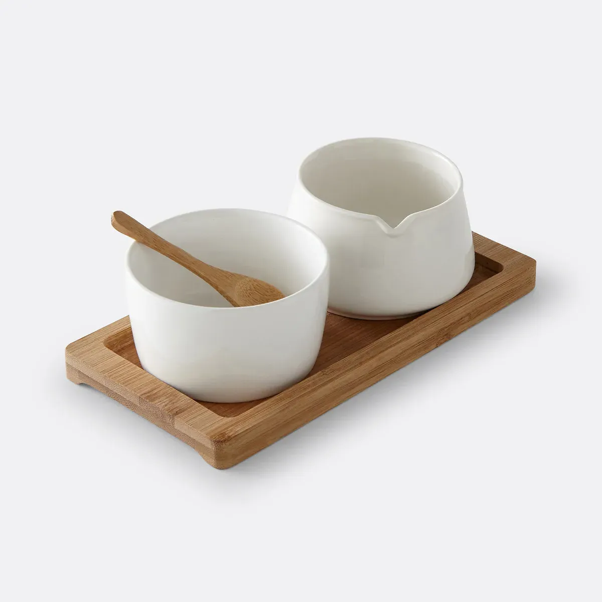 Balmi Ceramic Sugar Bowl & Milk Jug Set - White product