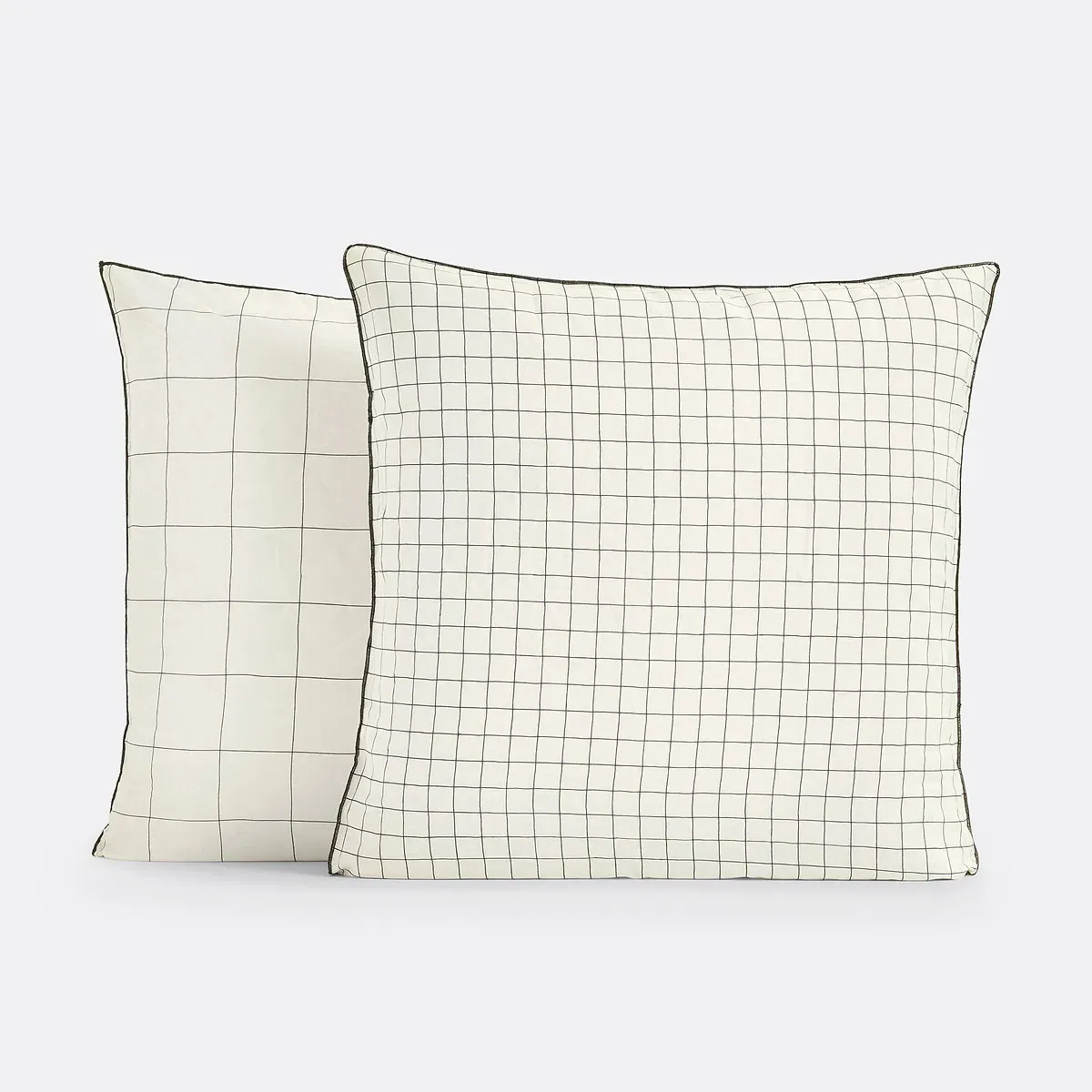 Basile Washed Cotton Pillowcase - Check Print product