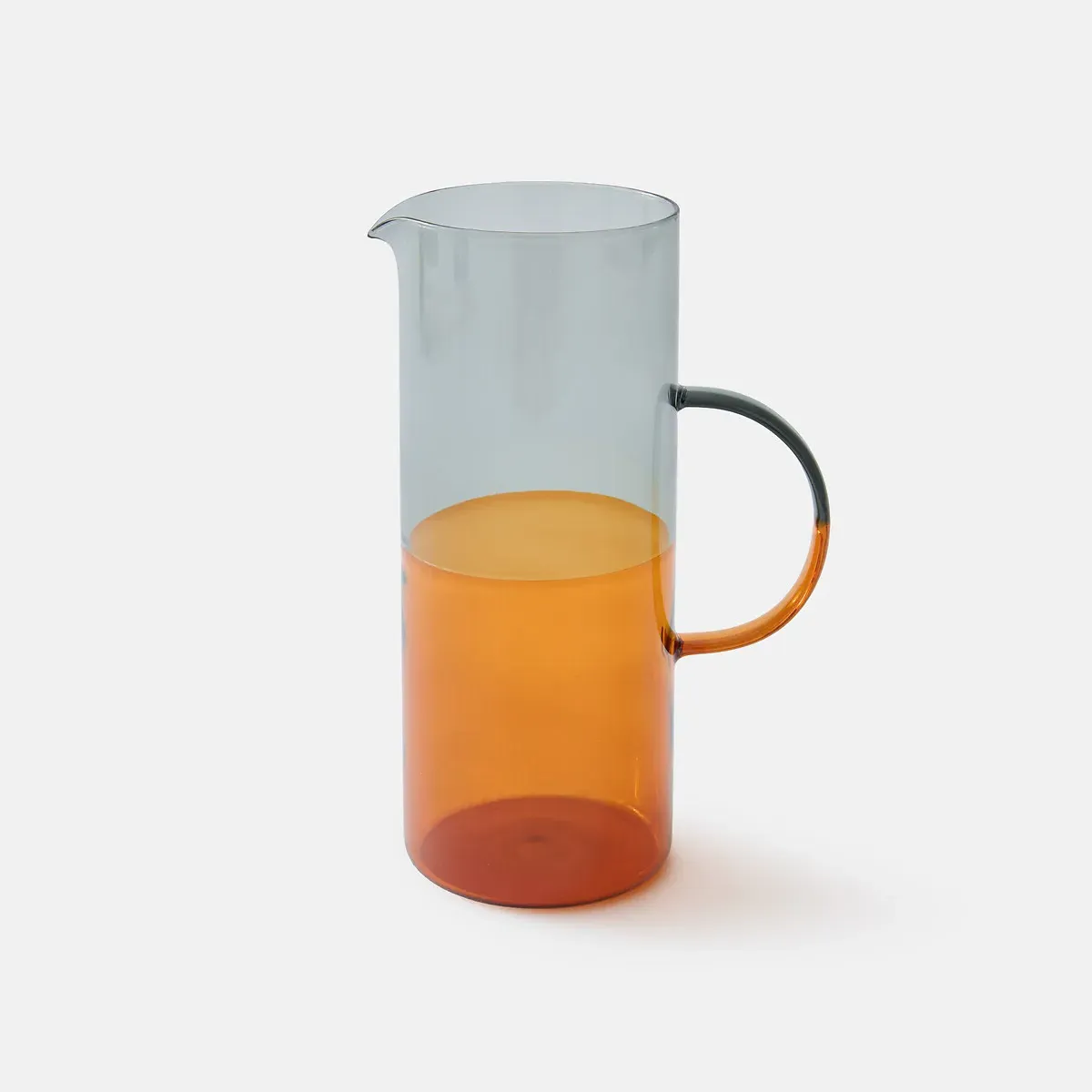 Bianka Two-Tone Borosilicate Glass Carafe - Amber, Smoky product