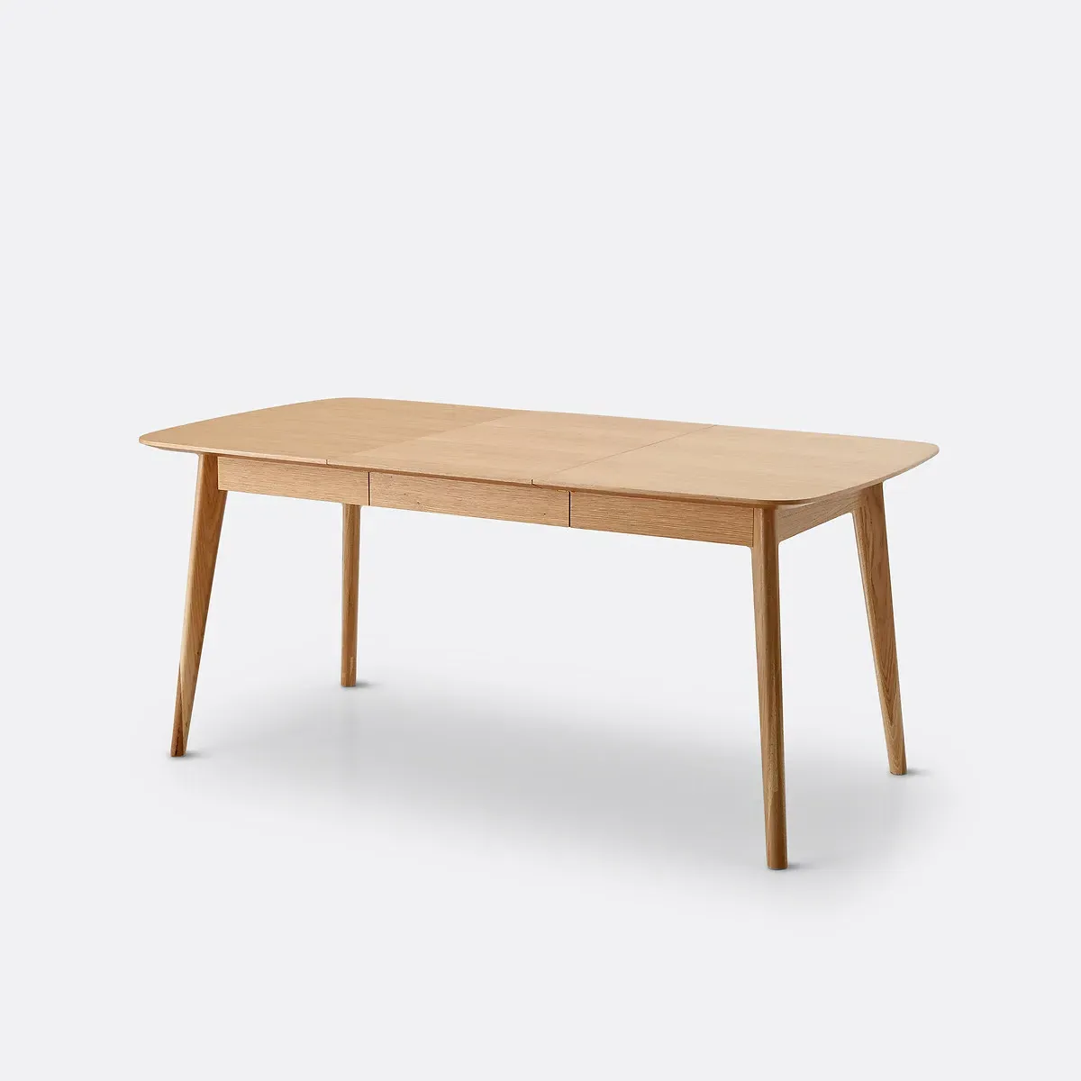 Biface Extendable Dining Table 4-10 Seater - Natural, Oak Veneer alternate view