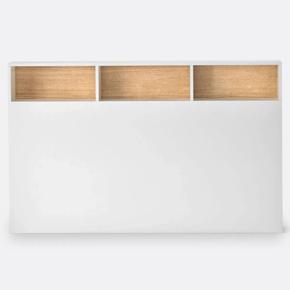 Biface Headboard with Storage - White, MDF alternate view