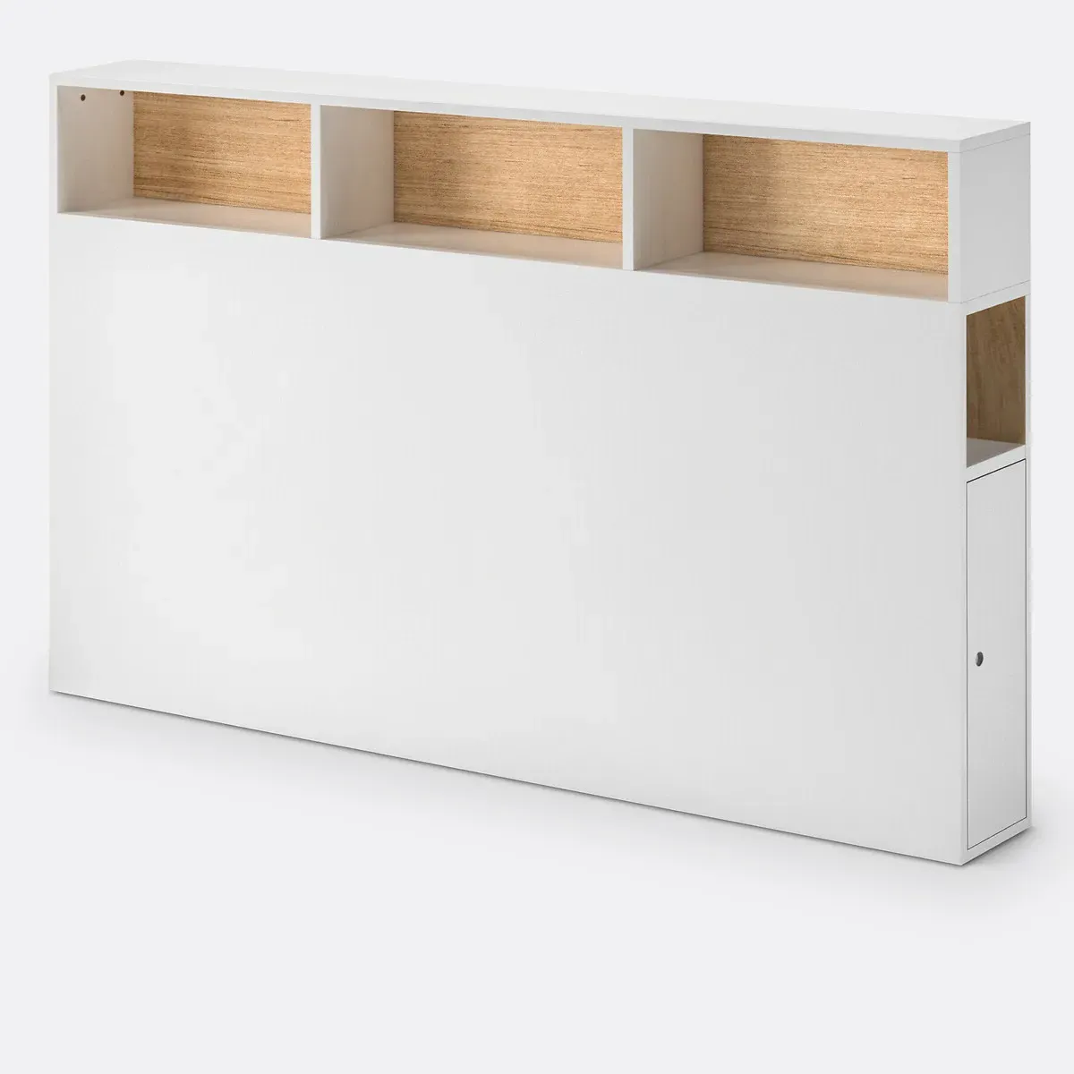 Biface Headboard with Storage - White, MDF product