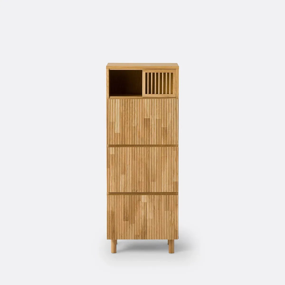 Bilbao 3-Door Wardrobe - Natural, Oak Veneer alternate view