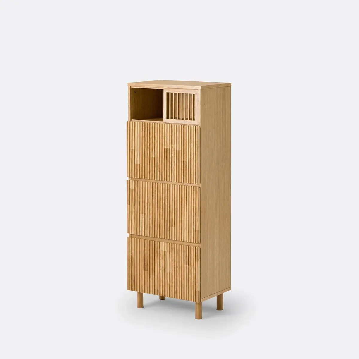 Bilbao 3-Door Wardrobe - Natural, Oak Veneer product