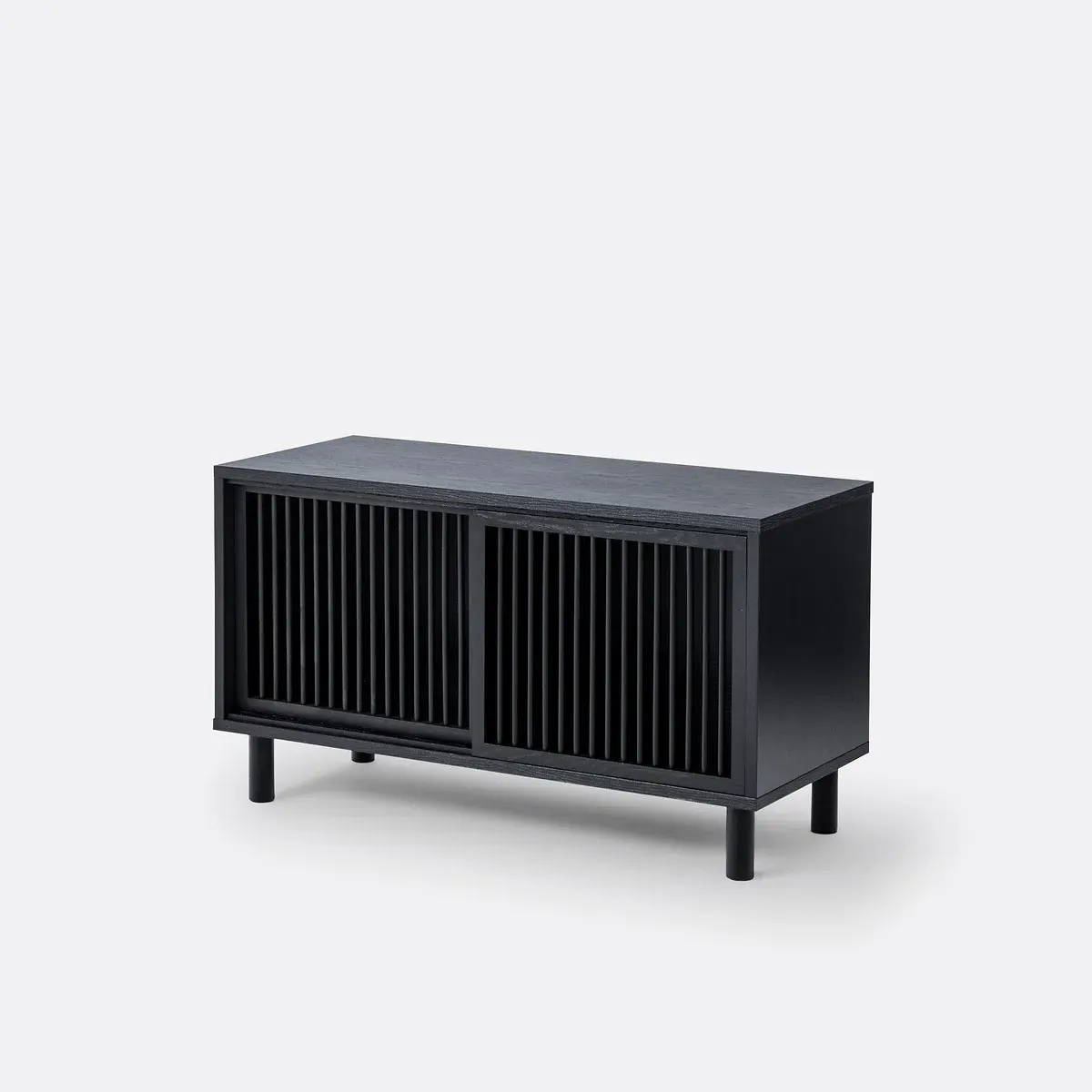 Bilbao Bathroom Bench with Storage - Black, Oak product