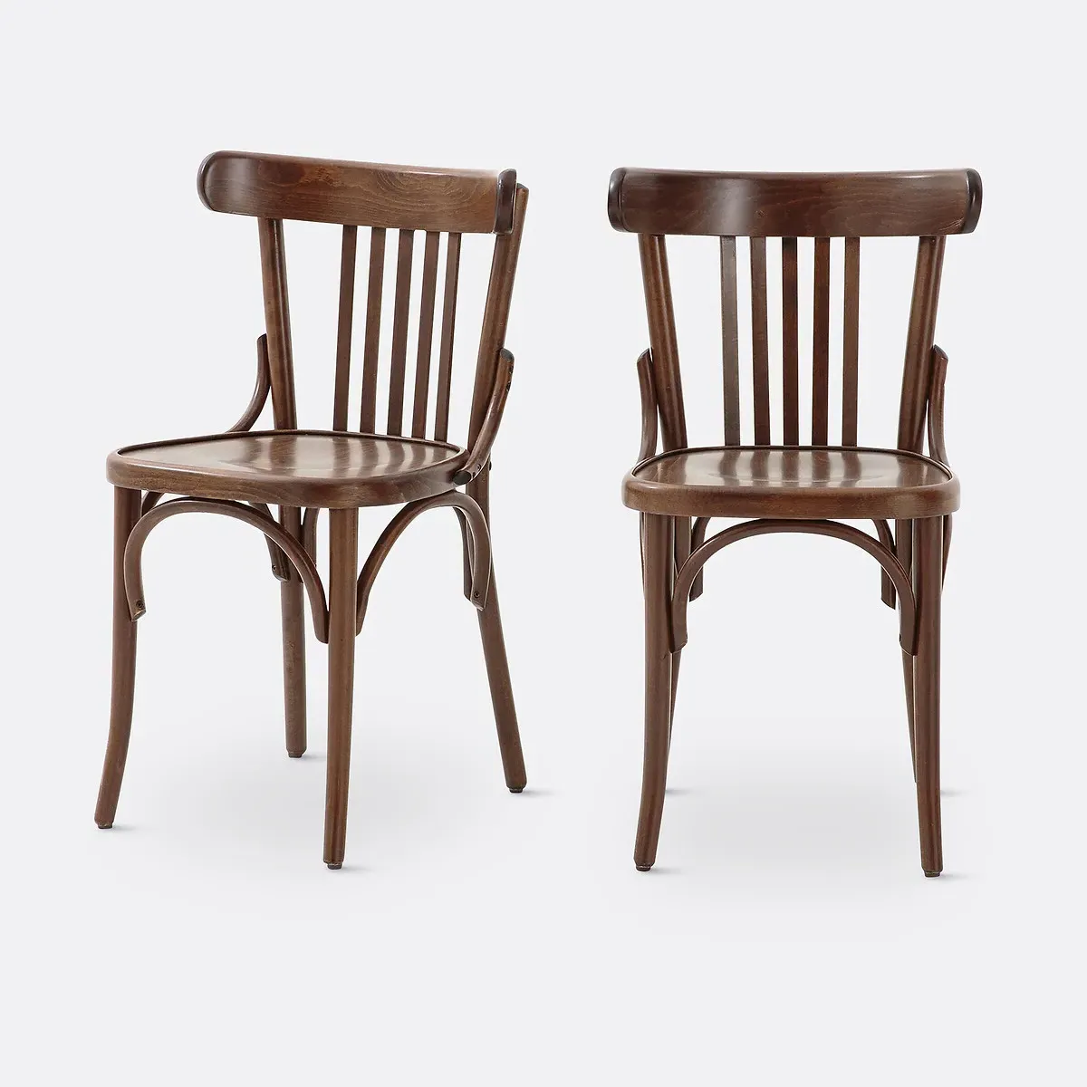 Bistro Spindle Back Chair Set of 2 - Walnut, Beech product