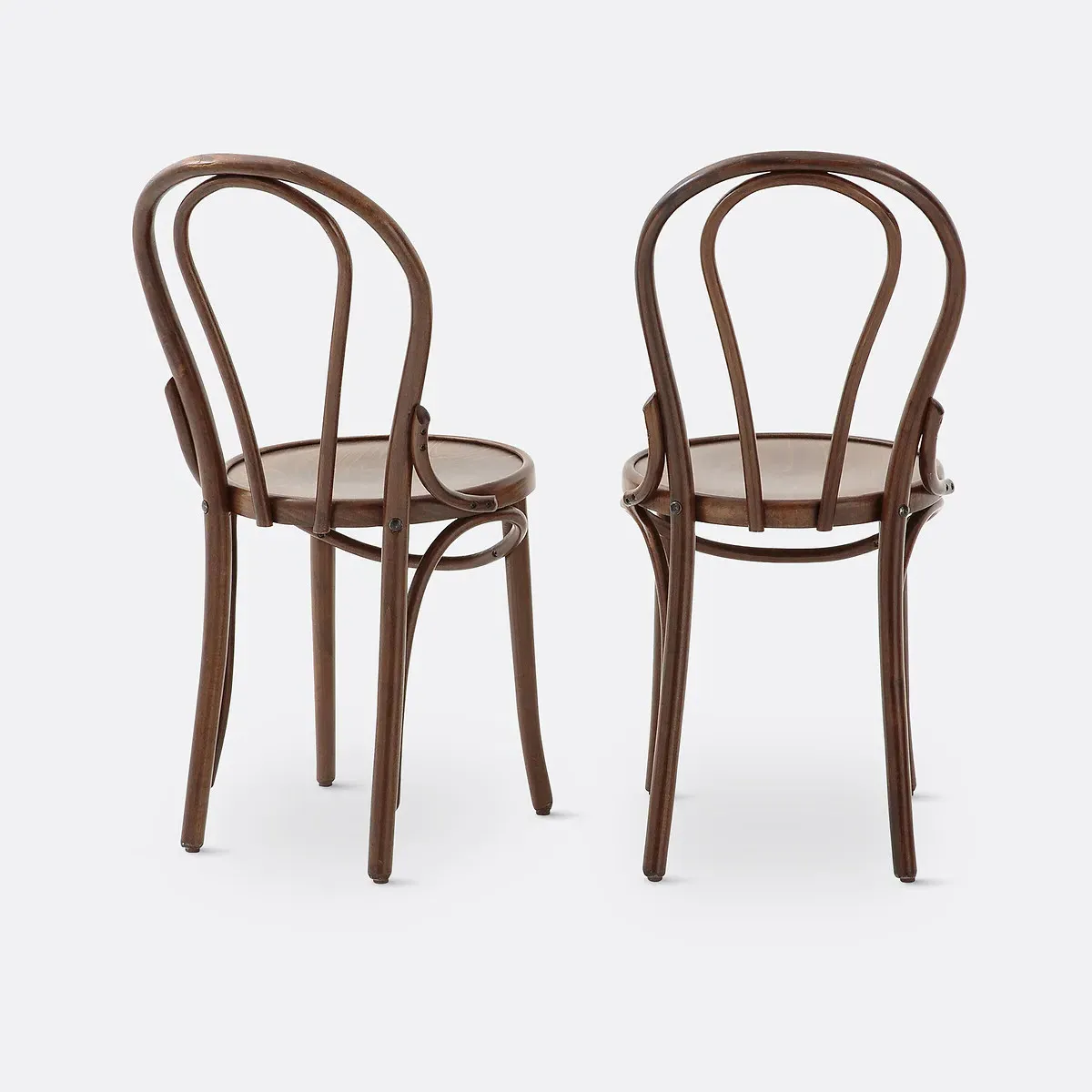 Bistro Style Chair Set of 2 - Walnut, Beech alternate view