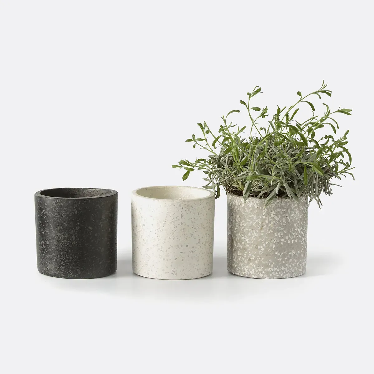 Boham Set of 3 Cylindrical Flower Pots - Terrazzo alternate view