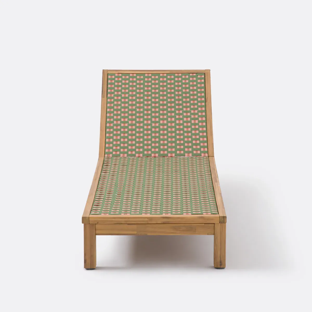 Briana Sun Lounger Reclining - Acacia, Woven Resin alternate view