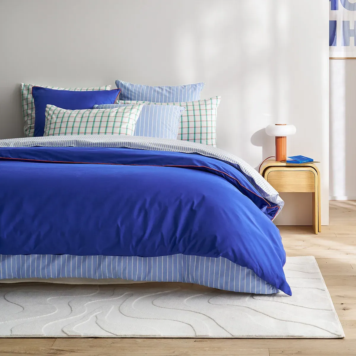 Brieuc Pillowcase - Multi-Colour Check, Cotton alternate view