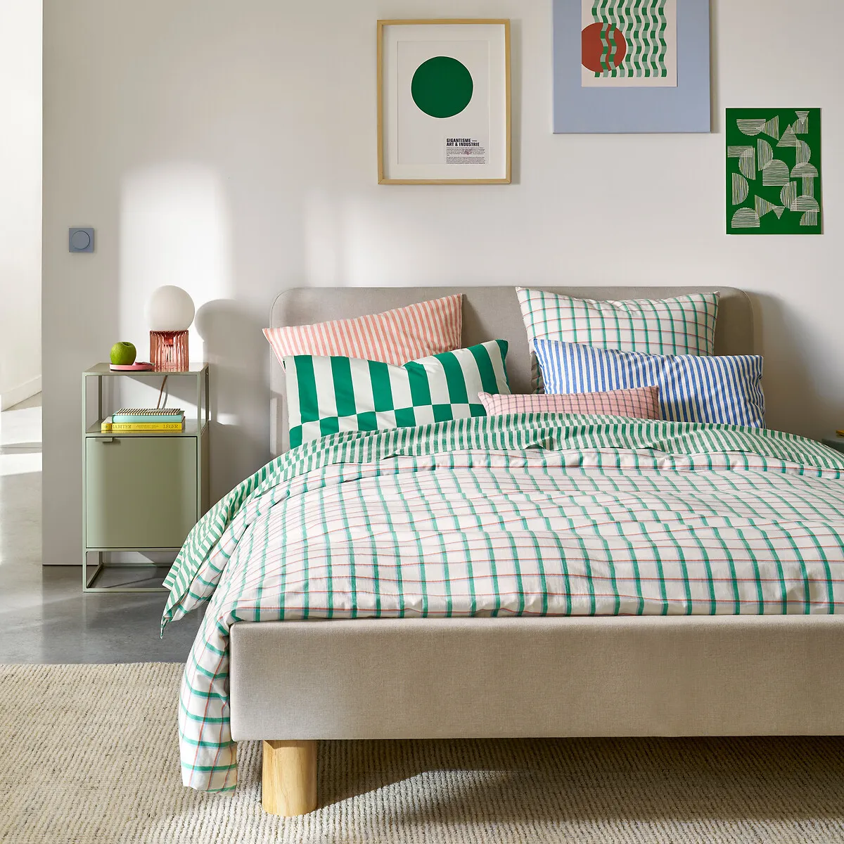 Brieuc Single Duvet Cover - Multi-Coloured, Cotton alternate view