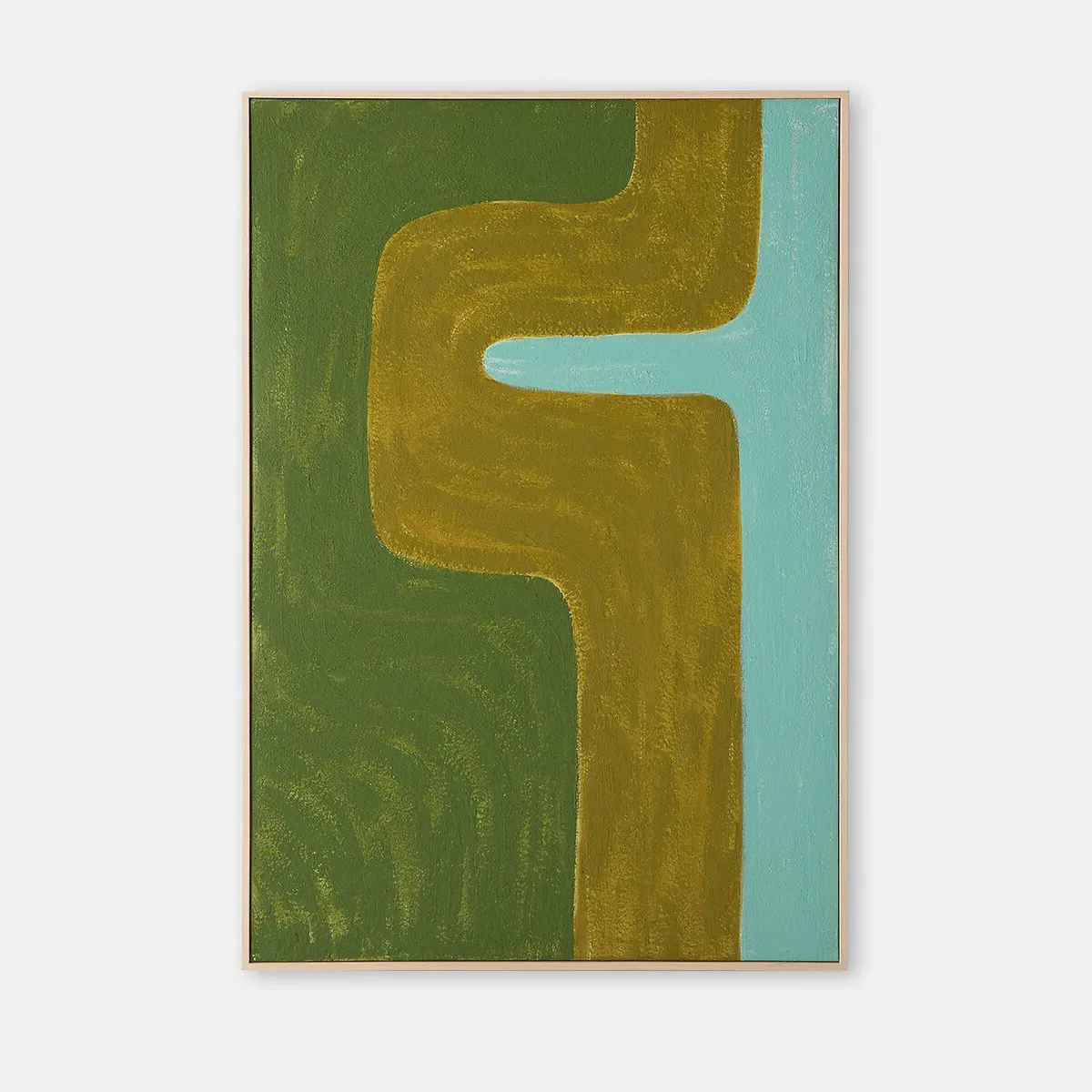 Bruna Hand-Painted Canvas - Multi-Coloured, Pine product