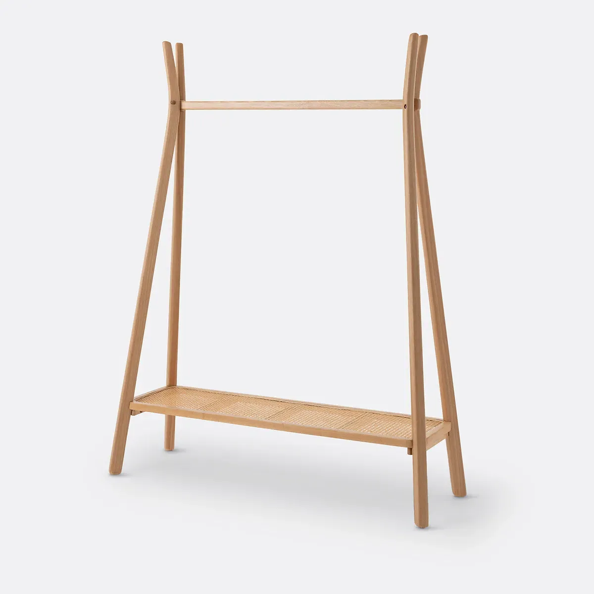 Buisseau Hanging Rail with Shelf - Natural, Ash & Rattan product