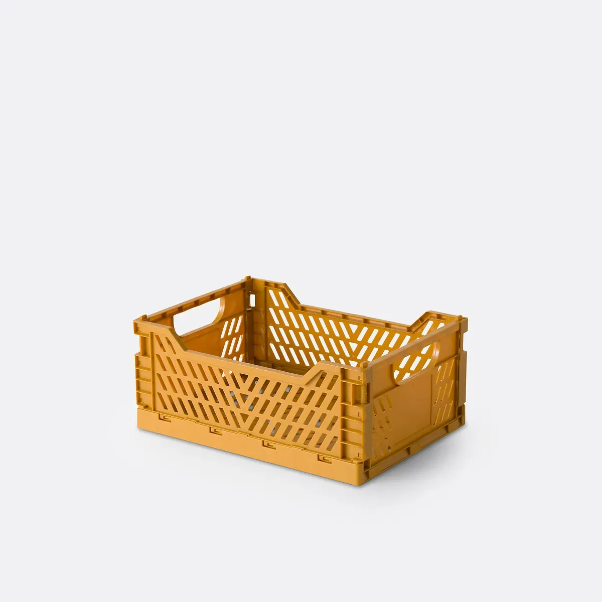 Cageta Foldable Storage Crate - Mustard, Polypropylene product