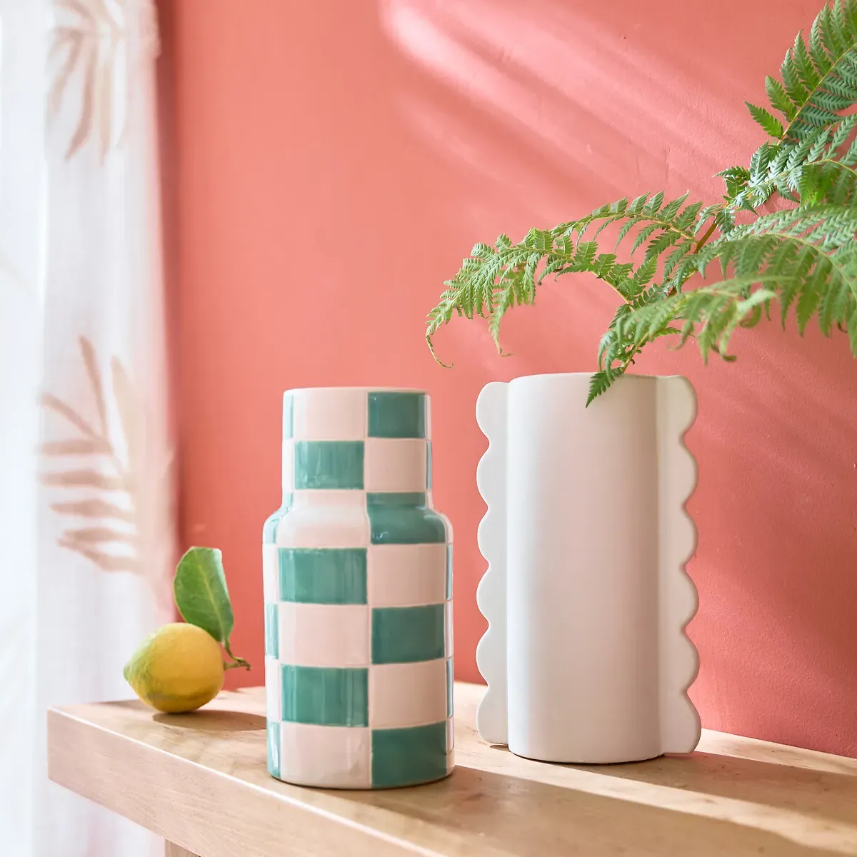 Caldero Earthenware Vase - White alternate view