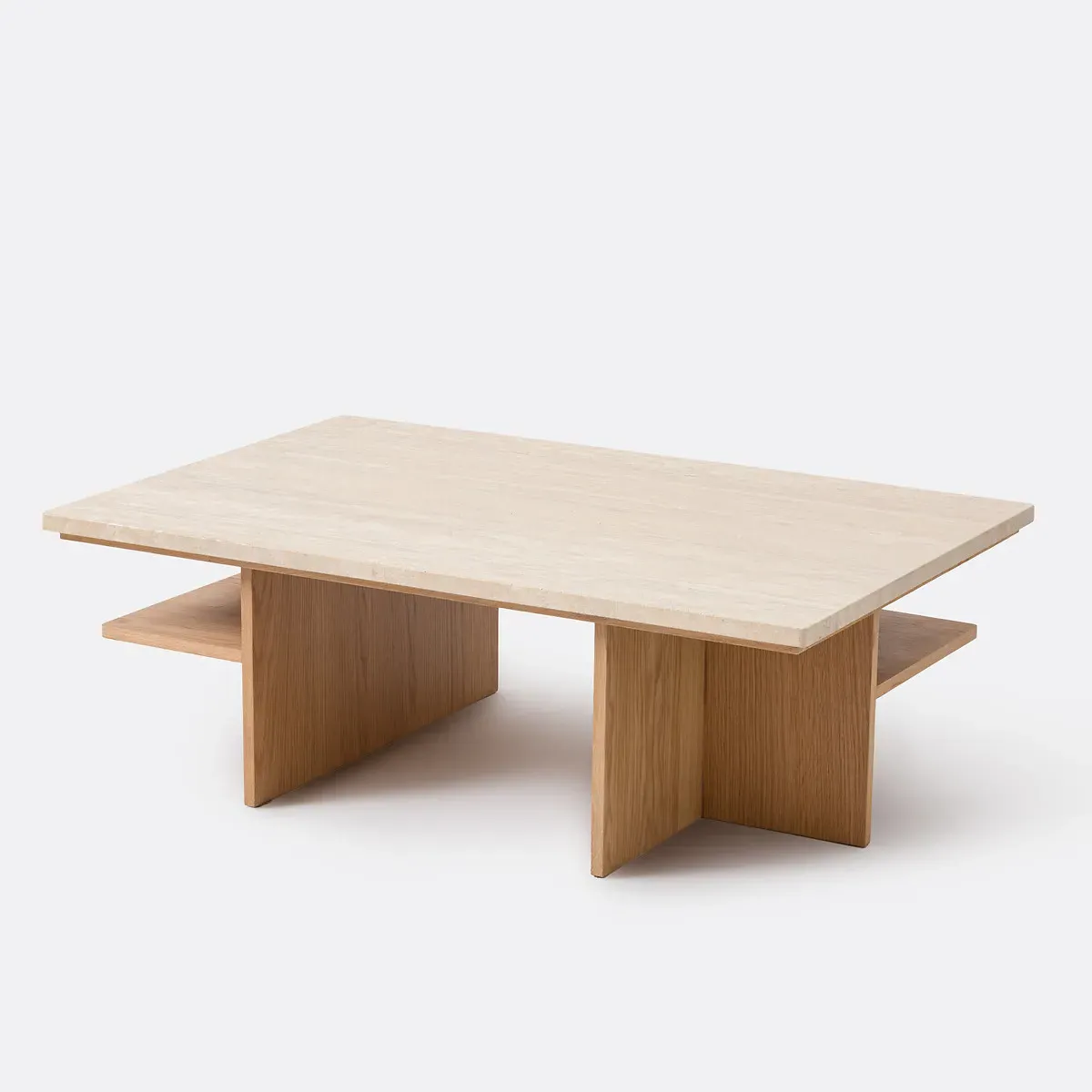 Caliste XL Coffee Table - Travertine, Oak Veneer product