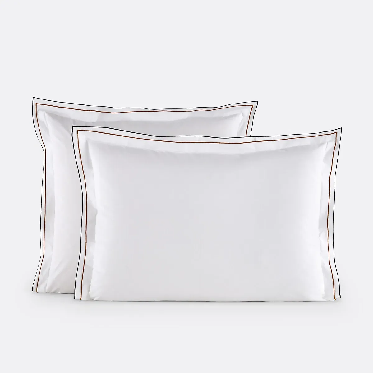 Camila Pillowcase - White, Egyptian Cotton Percale product
