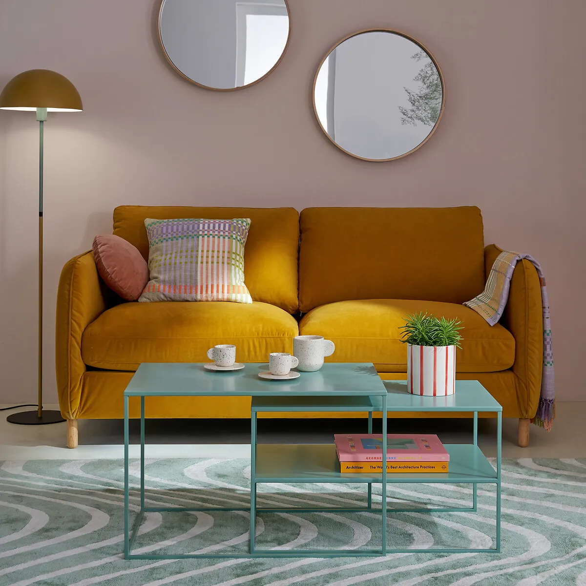 Capi Mushroom Floor Lamp - Mustard, Iron alternate view
