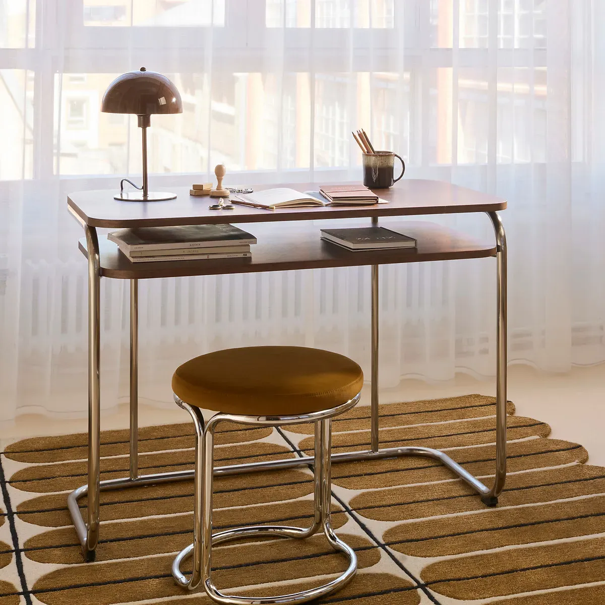 Capi Mushroom Shape Table Lamp - Brown, Iron alternate view