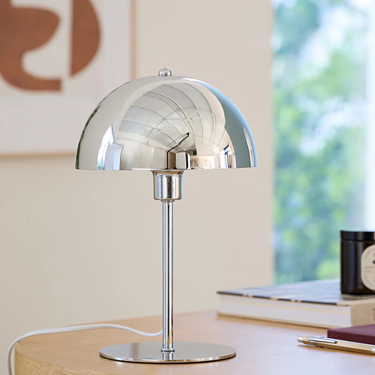 Capi Mushroom Table Lamp - Chrome, Iron alternate view