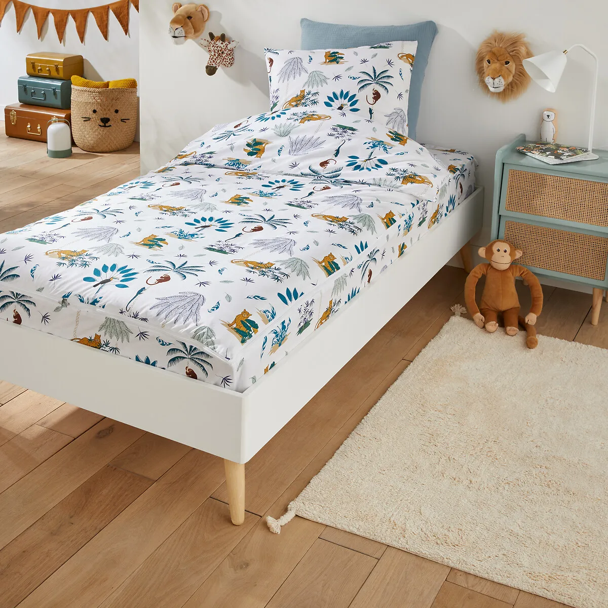 Caradou Petite Jungle Bed Linen Set - Jungle Print, Cotton product