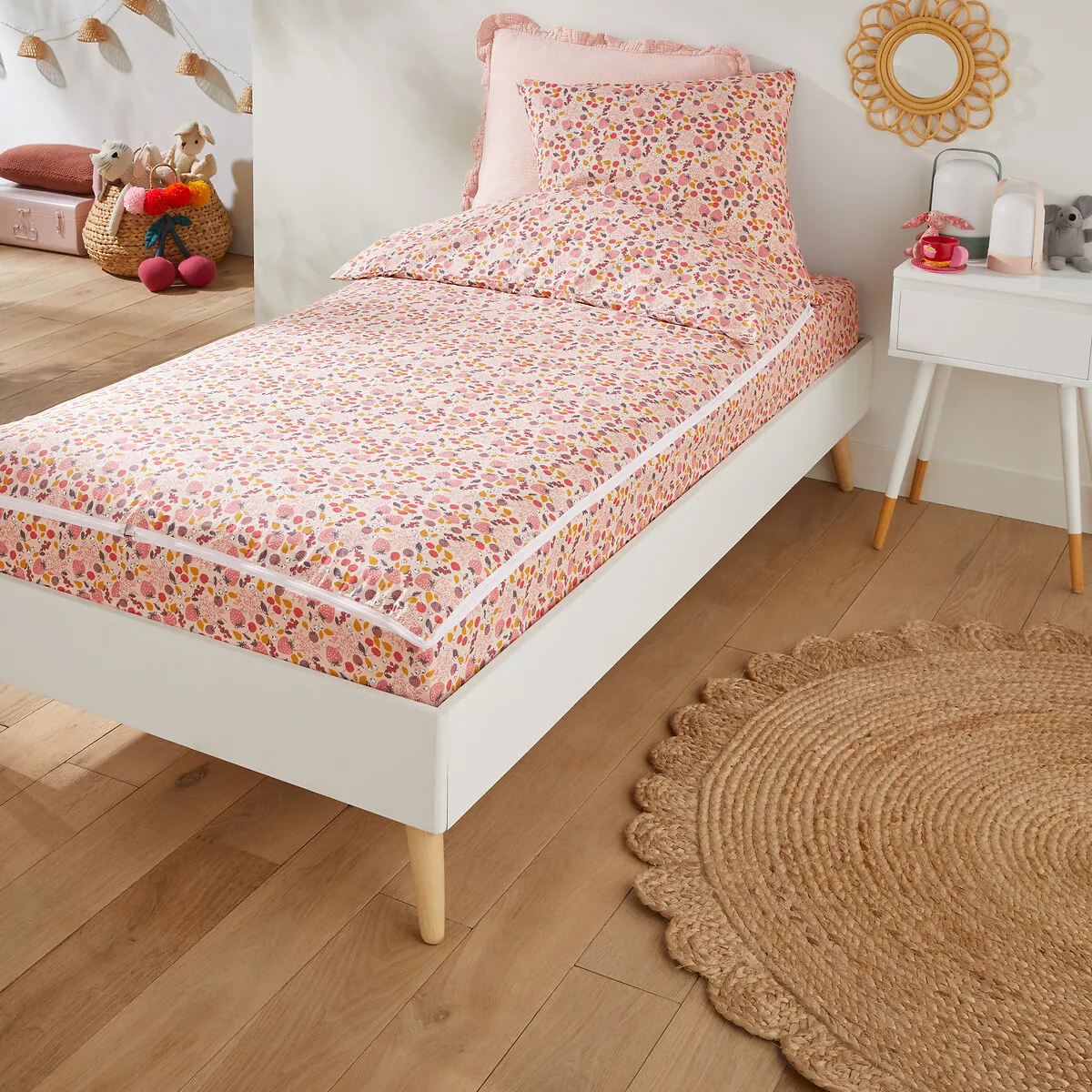 Caradou Strawberry Print Duvet Cover Set - Pink, Cotton product