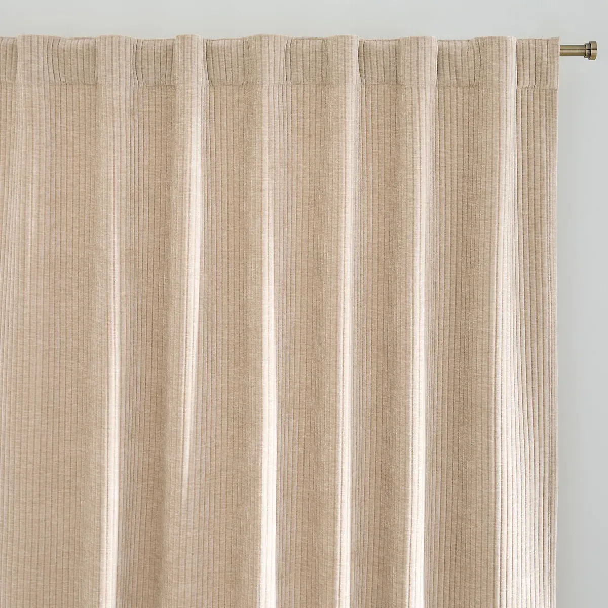 Carly Curtain with Concealed Tab Top - Beige, Corduroy product