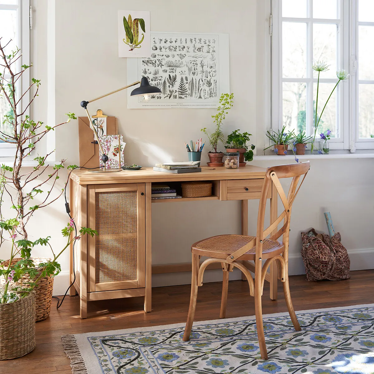 Cedak Cross-Back Dining Chair Set of 2 - Oak alternate view