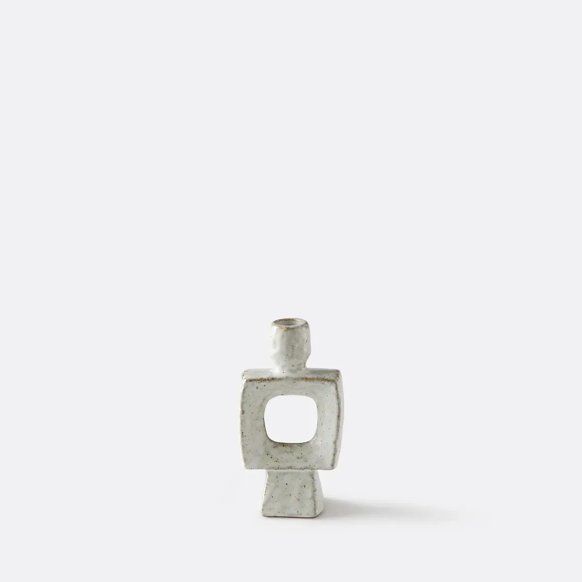 Ceral Organic Candleholder 16.5cm - Speckled Grey, Ceramic alternate view