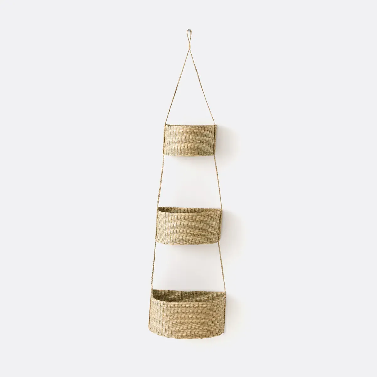 Cesta Woven Half-Moon Hanging Baskets - Natural, Straw product