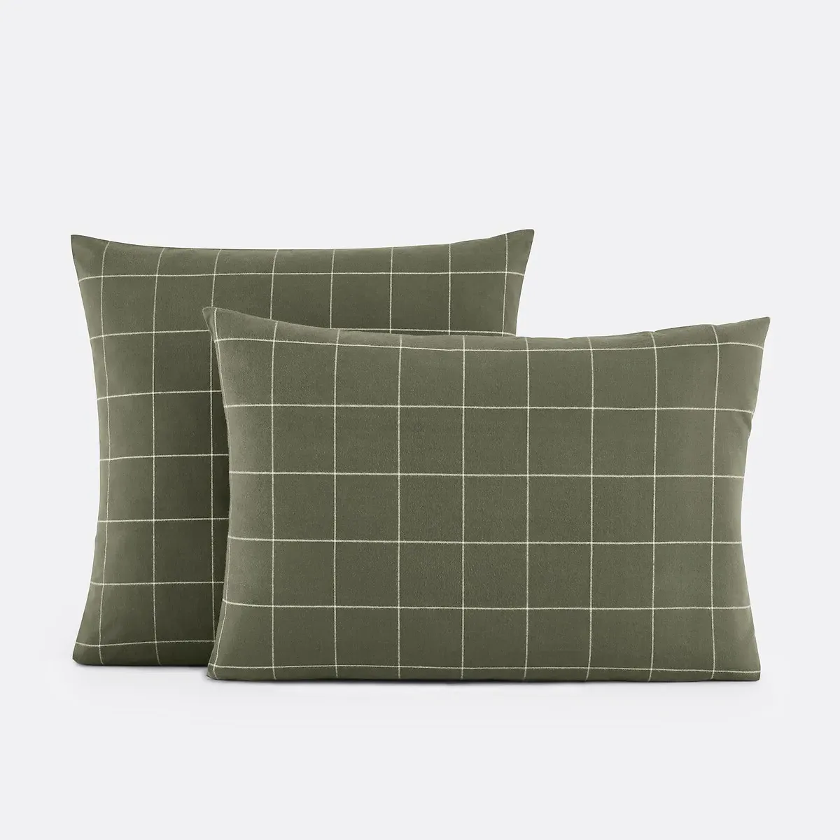 Charlie Pillowcase - Khaki, Brushed Cotton product