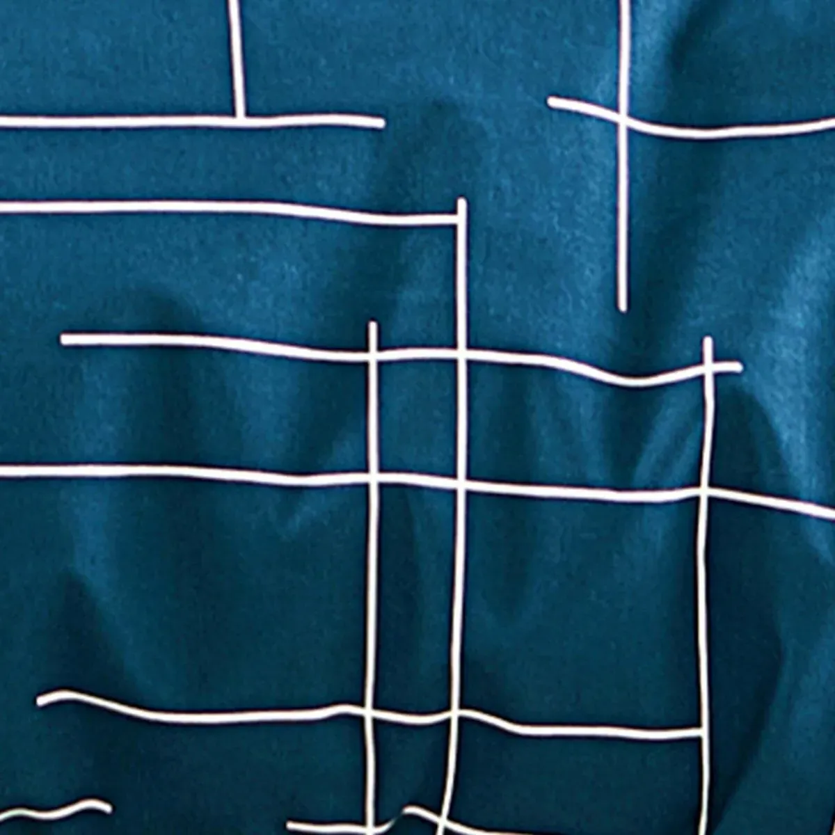 Charline Reversible Duvet Cover - Prussian Blue, Cotton alternate view