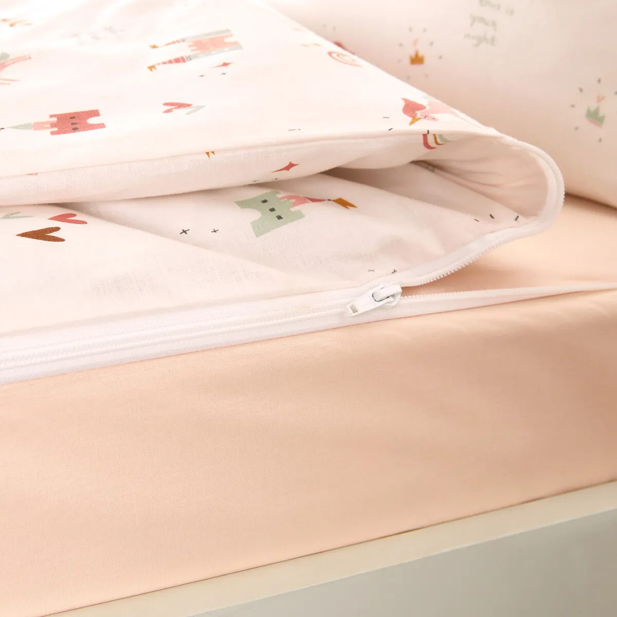 Château Licorne Caradou® Single Duvet Cover Set - Ecru, Cotton alternate view
