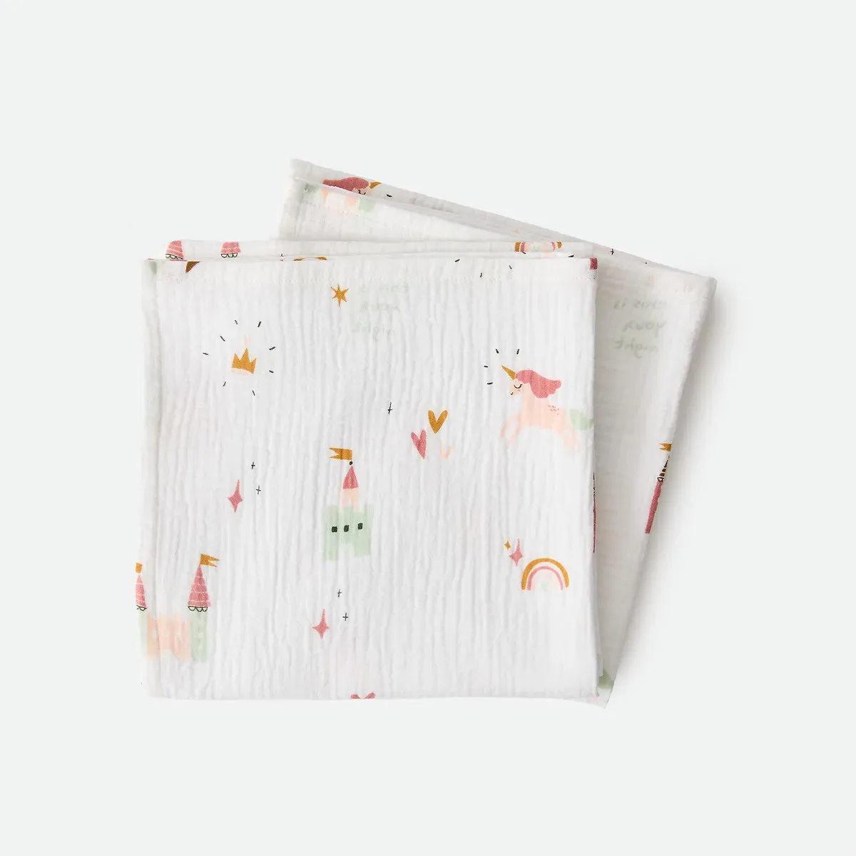 Château Licorne Maxi Squares Set of 2 - Printed, Cotton Muslin product