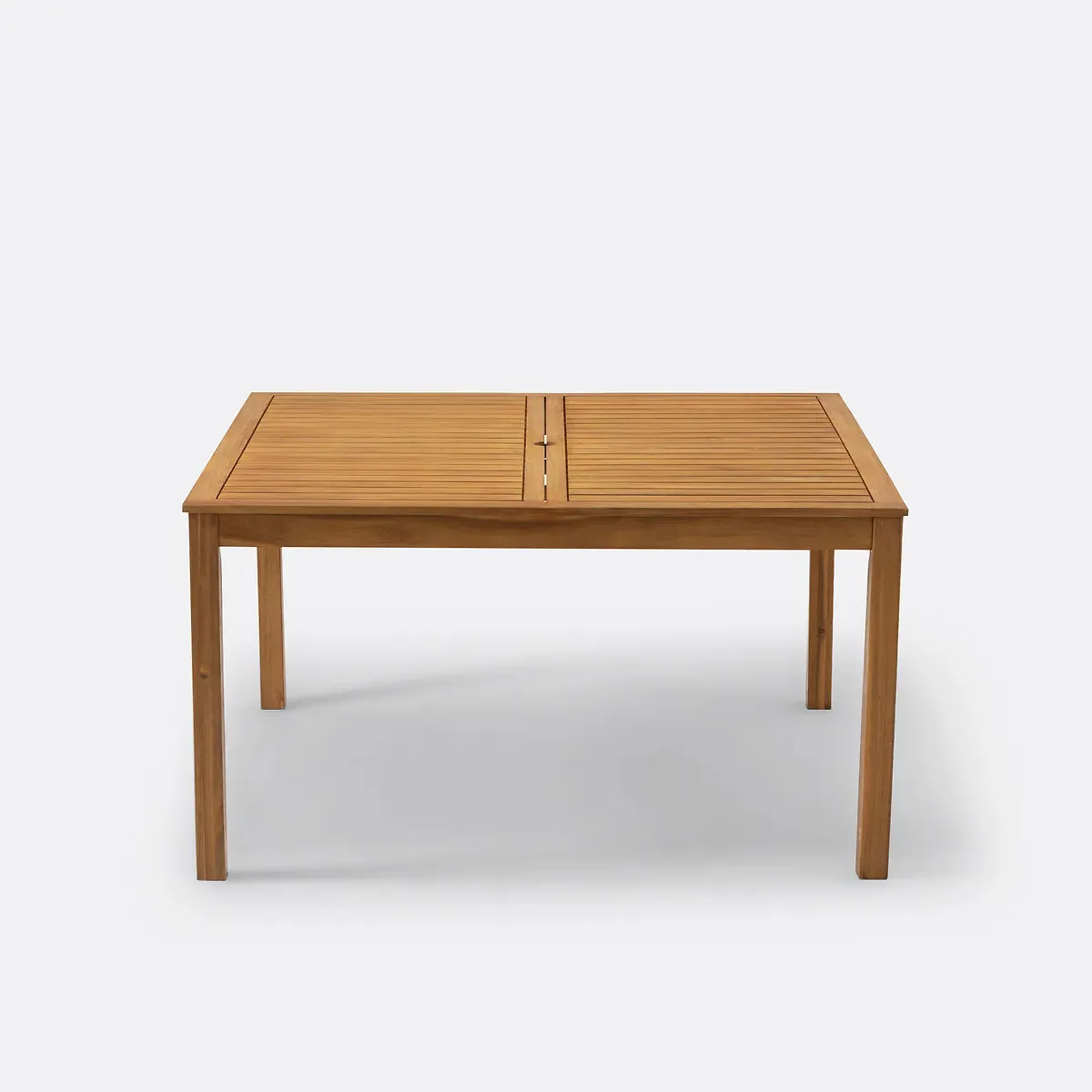 Ciara Square Garden Table with Parasol Hole - Acacia alternate view