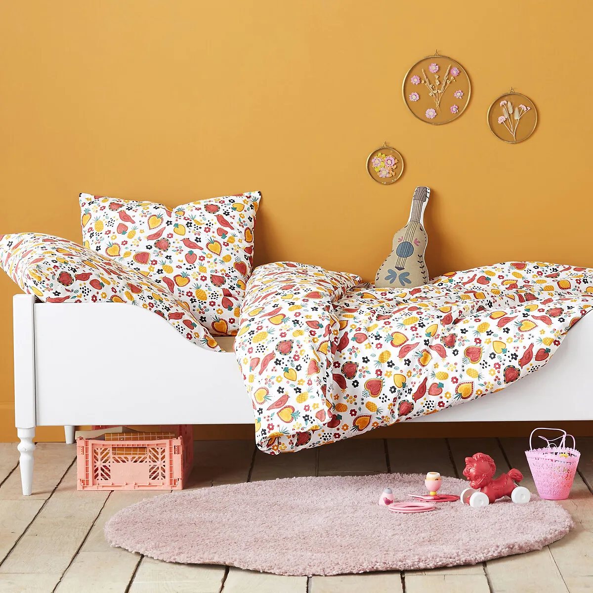 Cléa Single Bed with Slatted Base - Chalk, MDF alternate view