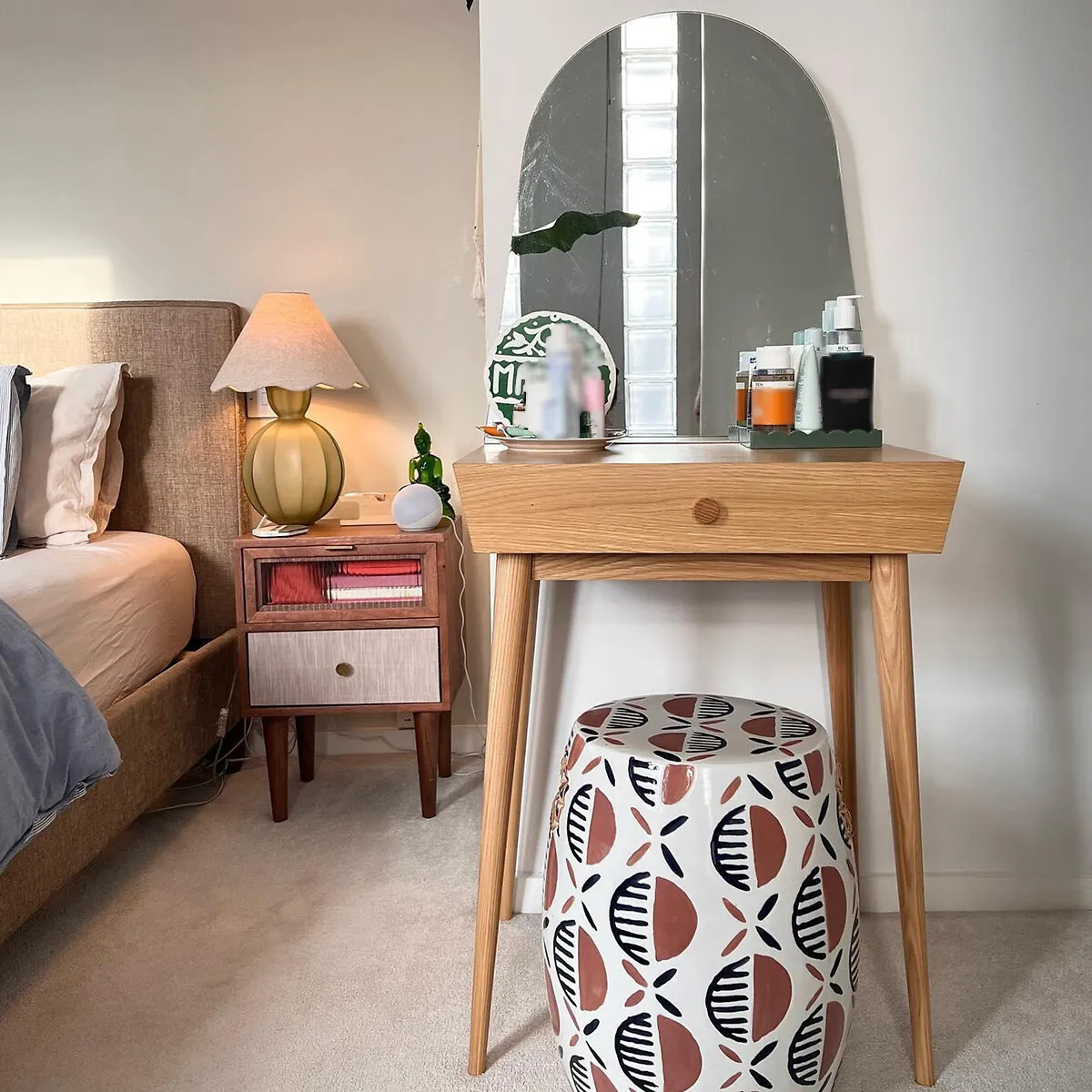Clairoy 1 Drawer Dressing Table - Oak alternate view