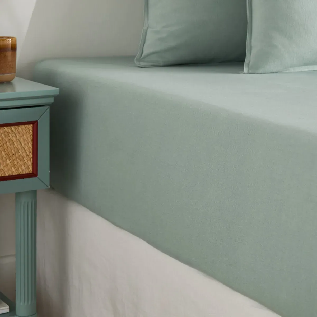 Clara 30cm Brushed Cotton Fitted Sheet - Opaline product