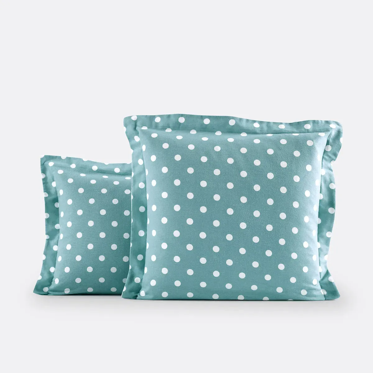 Clarisse Polka Dot Pillowcase - Pale Green, Brushed Cotton product