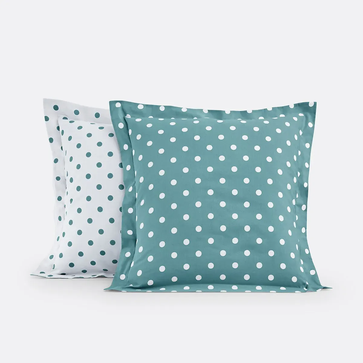 Clarisse Polka Dot Pillowcase - Pale Green, Cotton alternate view