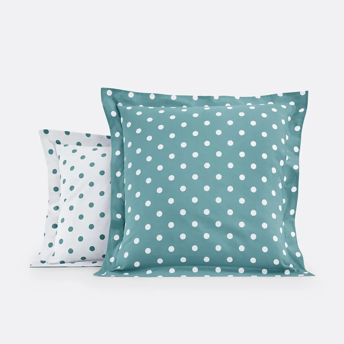 Clarisse Polka Dot Pillowcase - Pale Green, Cotton product