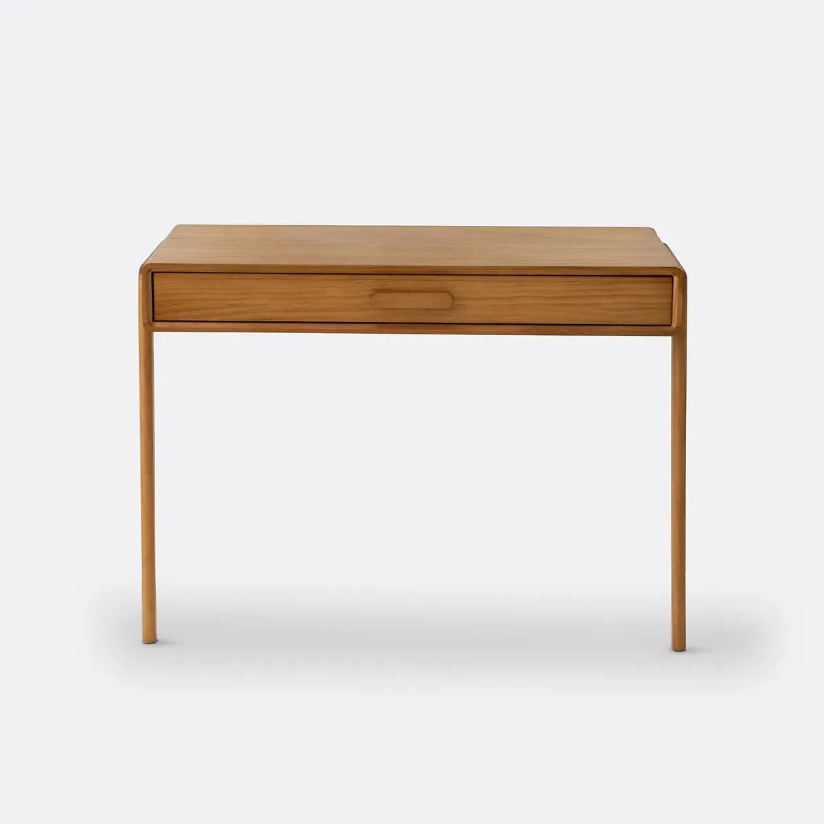 Colas Console Desk with Drawer - Dark Oak, Solid Pine alternate view