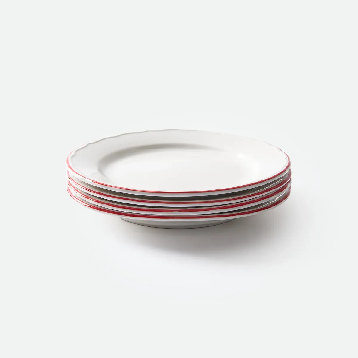 Colombe Set of 4 Dessert Plates - White, Porcelain product
