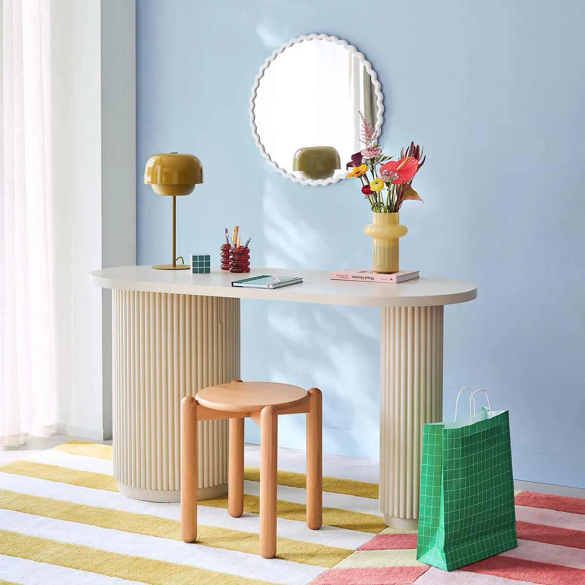 Coloquo Stackable Stool - Natural Beech, Solid Wood alternate view